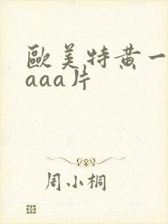 欧美特黄一级aaaa片