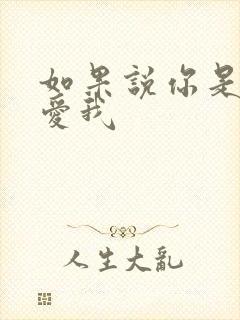 如果说你是真的爱我