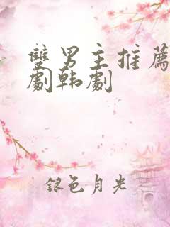 双男主推荐电视剧韩剧