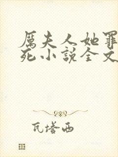 厉夫人她罪不至死小说全文免费阅读