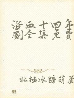 浴血十四年电视剧全集免费观看40集