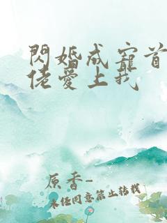 闪婚成宠首富大佬爱上我