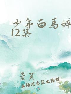 少年白马醉春风12集