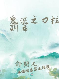 鬼灭之刃柱级特训篇