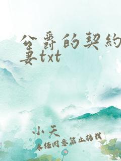 公爵的契约未婚妻txt