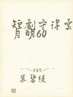 短剧守得云开见月明60