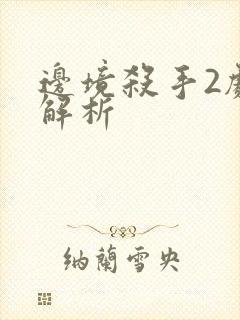 边境杀手2剧情解析