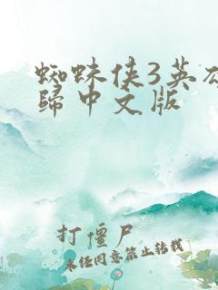 蜘蛛侠3英雄无归中文版