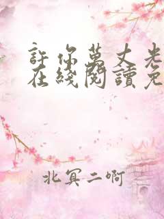 许你万丈光芒好在线阅读免费