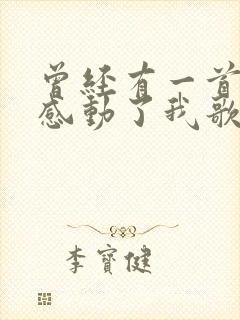 曾经有一首歌它感动了我歌名是什么