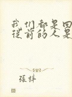 我们都是回不到从前的人是什么歌