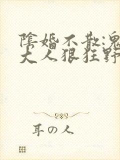 阴婚不散:鬼夫大人狠狂野完整版