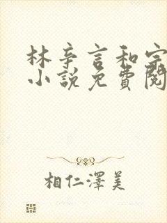 林辛言和宗景灏小说免费阅读无弹窗