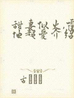 甜妻似火,霍爷他超爱介绍