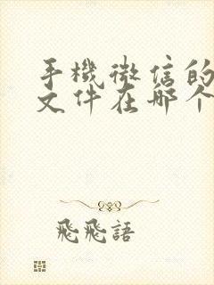 手机微信的视频文件在哪个文件夹