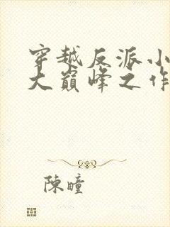 穿越反派小说十大巅峰之作