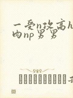 一受n攻高h全肉np男男