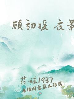 顾初暖 夜景寒