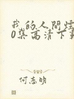 我的人间烟火40集高清下载