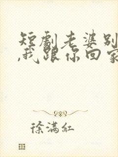 短剧老婆别追了,我跟你回家