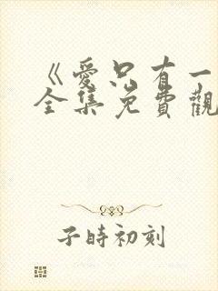 《爱只有一次》全集免费观看