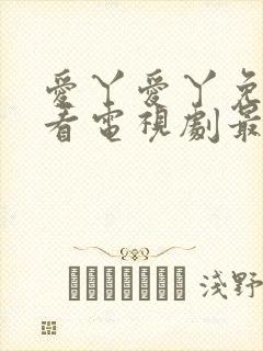 爱丫爱丫免费观看电视剧最新更新