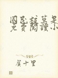 国民校草是女生免费阅读小说