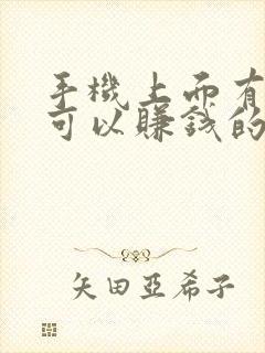 手机上面有什么可以赚钱的平台吗