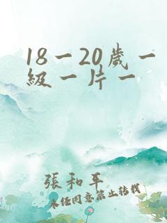 18一20岁一级一片一