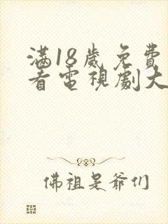 满18岁免费观看电视剧大全最新章节