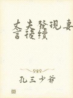 丈夫发现妻子谎言后续