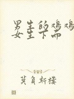 男生的鸡鸡插进女生下面