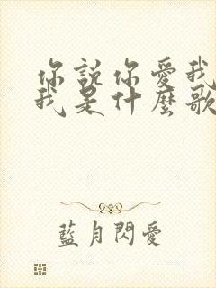 你说你爱我你想我是什么歌曲