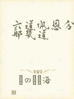 六道佩恩分别是哪几道