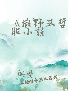 《撒野巫哲》正版小说