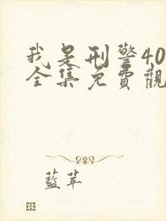 我是刑警40集全集免费观看