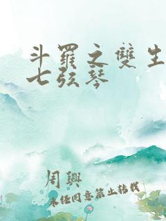 斗罗之双生武魂七弦琴