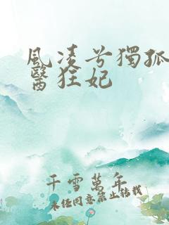 风凌兮独孤城毒医狂妃
