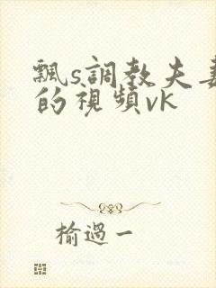 飘s调教夫妻奴的视频vk