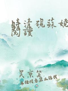 时清砚苏娆免费阅读