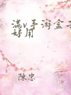 满v手游盒子哪好用