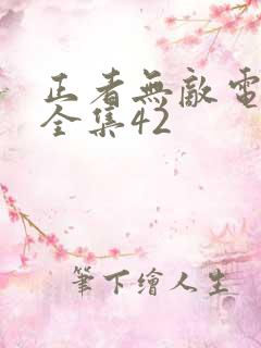 正者无敌电视剧全集42