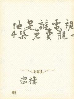 他是谁电视剧24集免费观看完整版