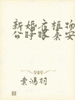 新婚夜植物人老公睁眼秦安安