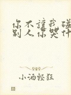 你不让我碰我找别人你哭什么小说