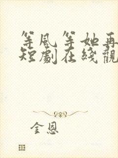 等风等她再回头短剧在线观看