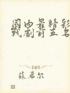 国内最精彩的谍战剧前五名