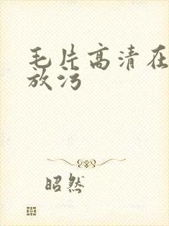 毛片高清在线播放污