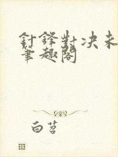 针锋对决未删减笔趣阁