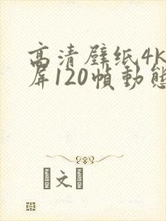 高清壁纸4k全屏120帧动态